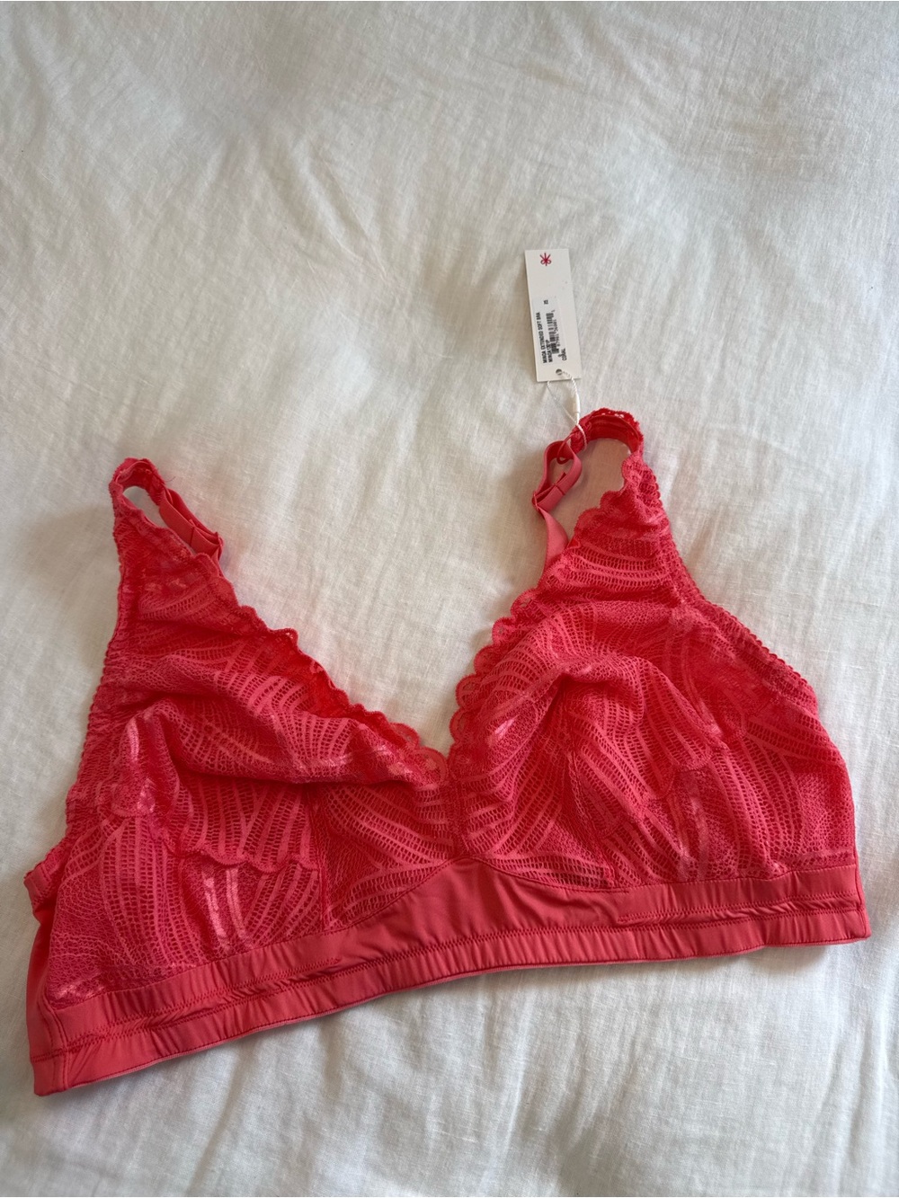 Cosabella Minoa Extended Soft Bralette Bra Coral